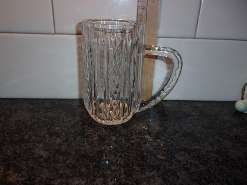 Crystal Tankard Beer Mug Glass - Vertical Design - 5.25" - Picture 2 of 6