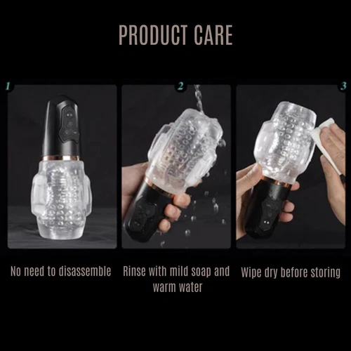 Automatic Sucking Vibrating Blow Job BJ Oral Sex Toy Male Masturbator Stroker - Picture 12 of 12