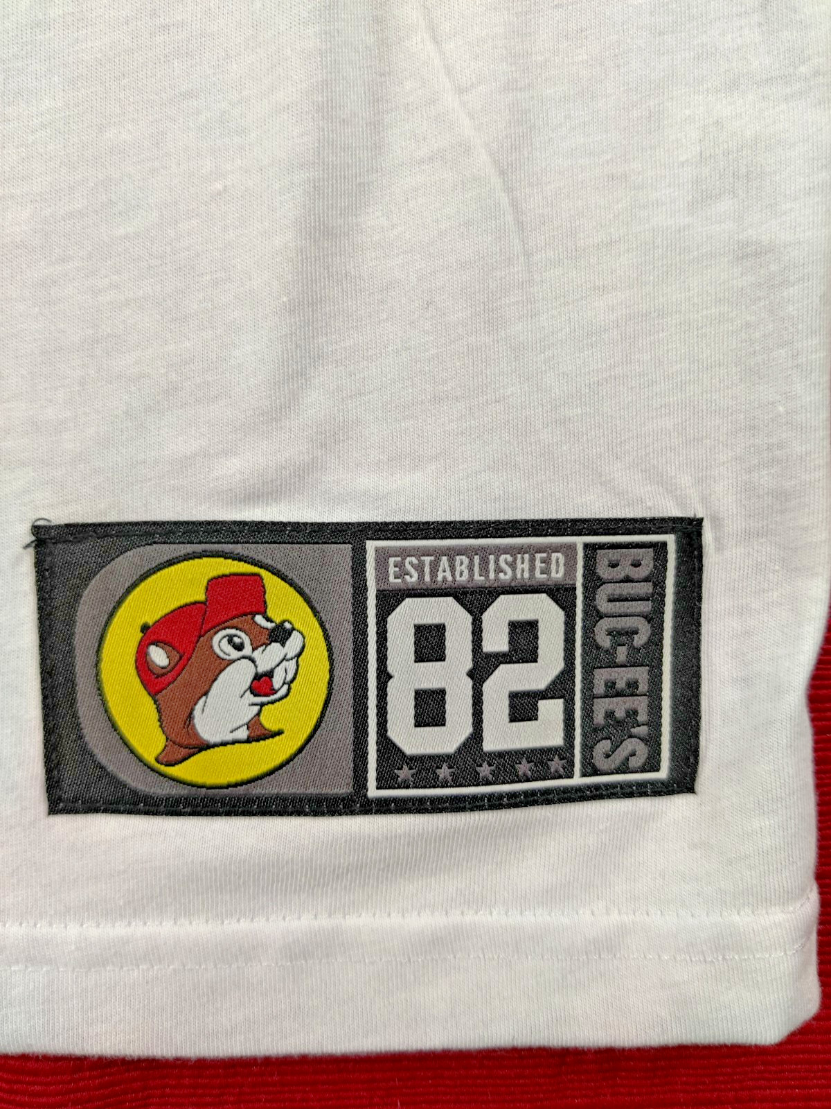 Buc-ee's Black And White Varsity Long Sleeve Shirt XL NWT