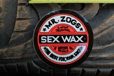 Sex Wax Mr Zog's Surf Board Surfboards Neon 80's V19a Vintage Surfing STICKER