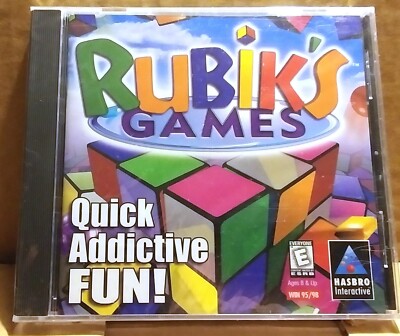 NEW SEALED - RUBIK'S GAMES 1999 PC CD ROM HASBRO WIN 95/98 USA