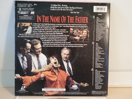 Laserdisc Movie - IN THE NAME OF THE FATHER - Daniel Day-Lewis. Used, excellent - Picture 2 of 16
