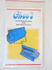NEW 1985 Ghee's Clutch Handbag Sewing Pattern Guide Instructions 701