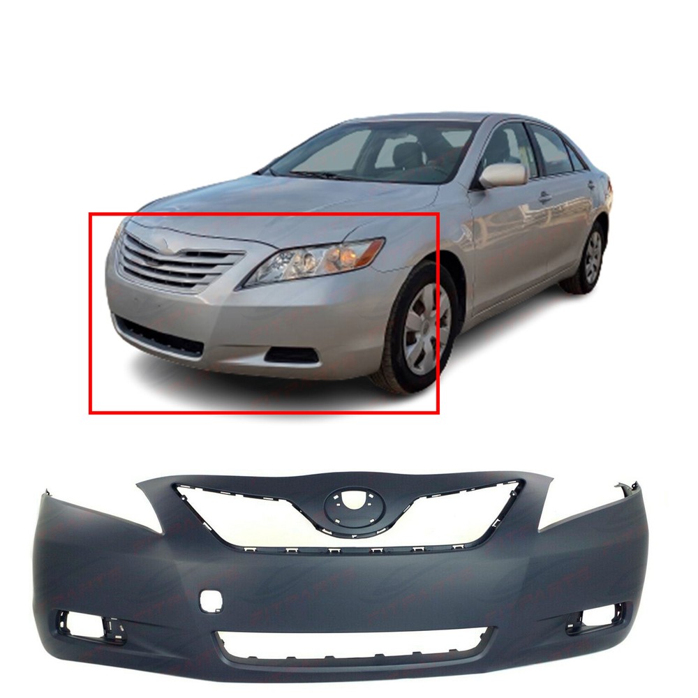 Primed Front Bumper Cover Fascia for 2007 2008 2009 Toyota Camry 07-09