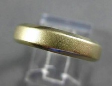 14KT YELLOW GOLD MATTE  SHINY CLASSIC WEDDING ANNIVERSARY BAND RING 4.5mm 23400