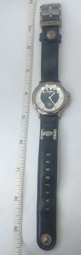 Vintage Boy London Watch Black Band Silver Case Seconds Subdial Kings Road Steph - Picture 8 of 22