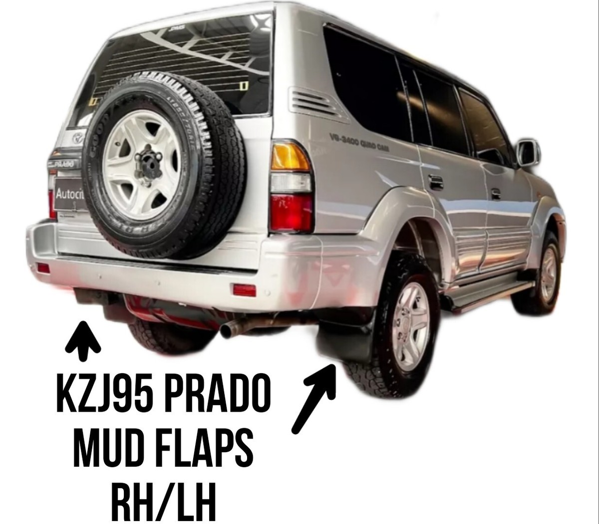 Mud Guards Flaps fits Kzj95 Prado Cruiser 96/99 Rear Splash
