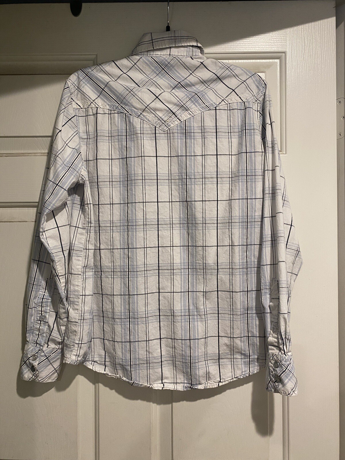 Prototype Western Pearl Snap Button Down Shirt Me… - image 5