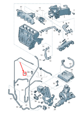 NEW AUDI A6 AVANT C7 ENGINE VACUUM HOSE 03L131552AP ORIGINAL