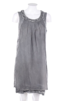 Street One Kleid Shiftkleid Garment Dyed D 38 grau