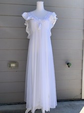 Val Mode 70  s- 80  s Peignoir Set Lingerie Night Gown USA MADE size M