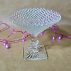 Anchor Hocking Miss America Clear 5" Comporte, Vintage 1930s Depression Glass