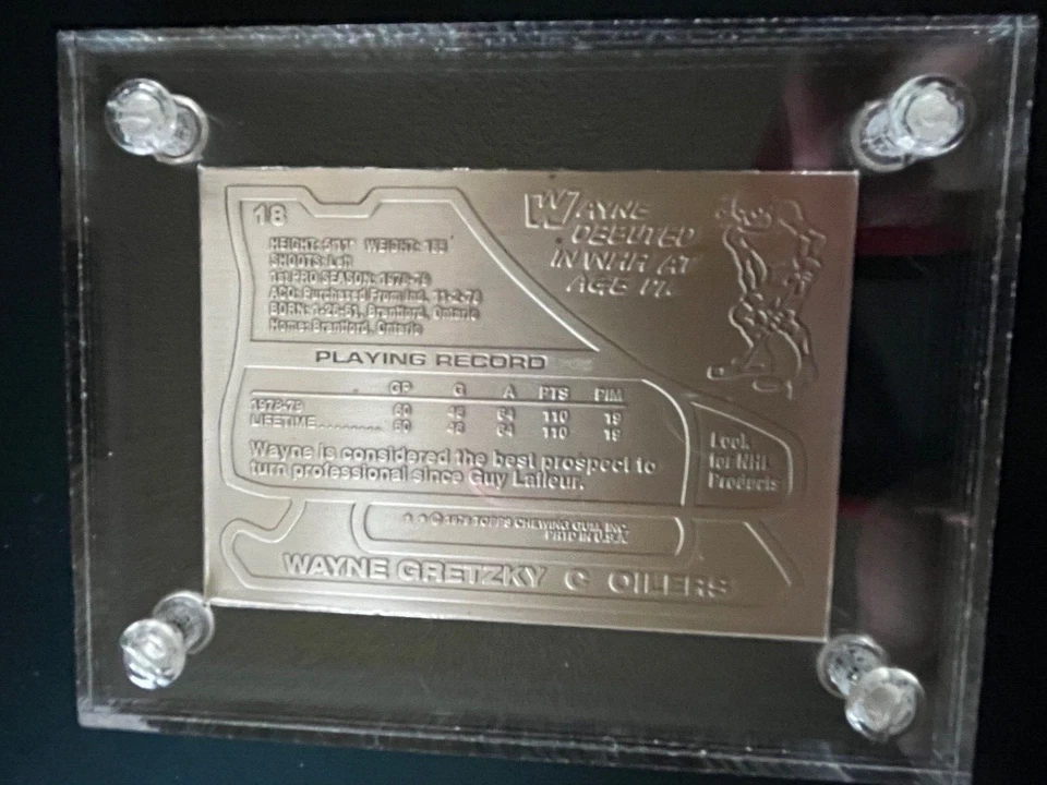 79 Topps #18 Highland Mint WAYNE GRETZKY 4.25 Troy Oz. Silver EXT-LOW# 0015/1000 - Image 2 of 4