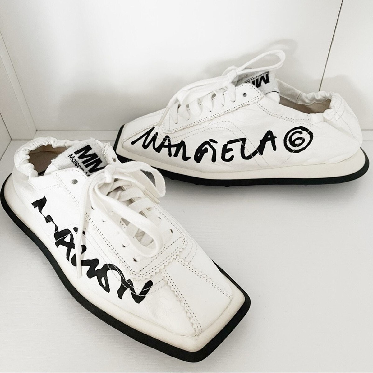 MM6 Maison Margiela White 6 Racer Sneakers | eBay MM6 Maison Margiela White 6 Racer Sneakers | eBay
