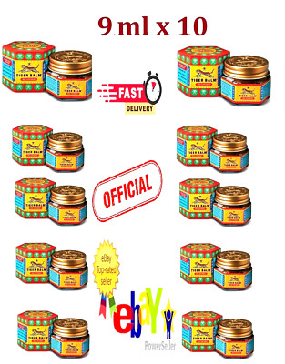 Tiger Balm Red 9ml x10 | Exp 01/2027 | Natural Pain Relief & Muscle Rub FREE SHI