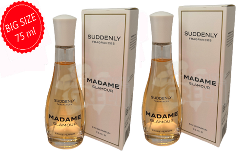 2 x SUDDENLY Madame Glamour Women Eau de Parfum 2x 75 ml 2.5 FL LIDL