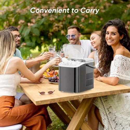 Countertop Ice Maker, Nugget Portable Ice Machine, 2 Bullet Ice Cubes Per Min - Picture 7 of 7