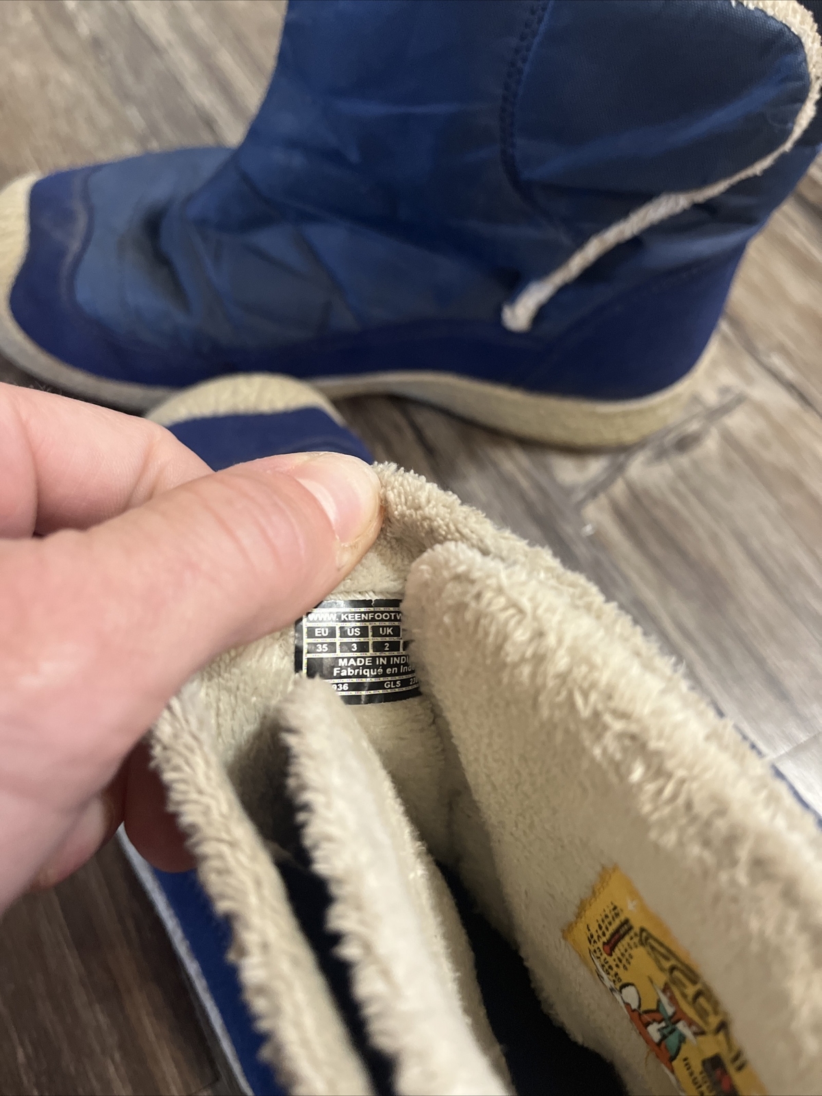 Stivali Keen ragazzo taglia 3 blu navy scarpe invernali