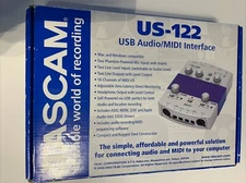 Tascam US-122 USB Audio/Midi Interface -open Box New
