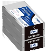 Epson Druckerpatrone Tinte TM-C3500 Schwarz C33S020601 SJIC22P(K)