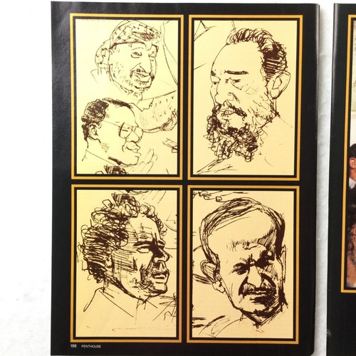 Hofmekler's People Political Satire Cartoon 80s Schwarzenegger Bush LOT x 7 - Picture 7 of 9
