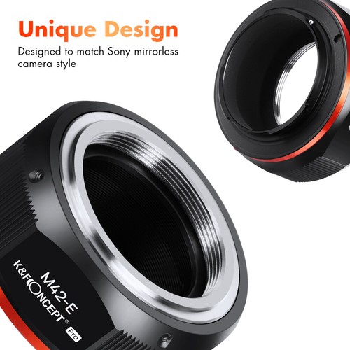 K&F Concept Adapter Pro for M42 Screw mount Lens to Sony E NEX Camera A6500 A7S - Picture 10 of 12
