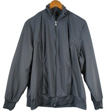 Cherokee Infinity Womens Zip Front Scrub Jacket Long Sleeve Pocket Size 2XL Gray