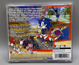 Sonic Adventure - Sega Dreamcast - CIB Case Manual Game Disc - READ DESCRIPTION