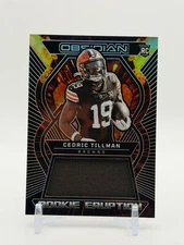 2023 Obsidian Rookie Eruption Cedric Tillman RC Patch /199 REM-CTI Browns
