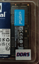 32GB DDR5 4800MHz SODIMM Laptop RAM Memory Stick CT32G48C40S5 CRUCIAL