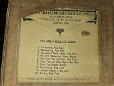 Nickelodeon Orchestrion O-roll Recut O-589 Fox Trots