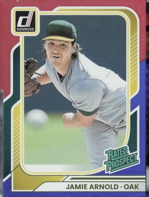 2026 Donruss #140 Jamie Arnold Red White and Blue Prizm Rated Prospect