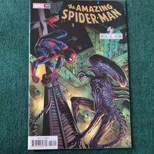 Amazing Spider-Man 56 Comic featuring Alien Variant Cover Xenomorph Green Goblin