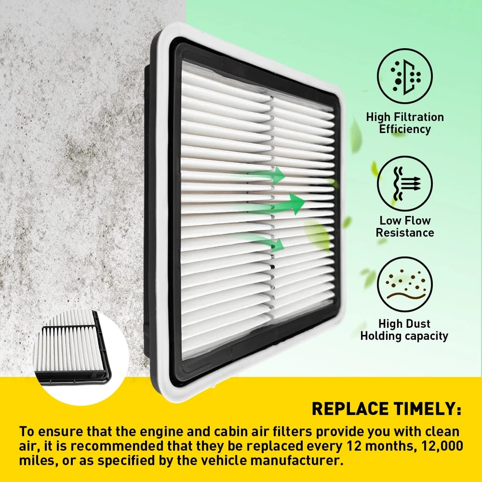 FILTRO DE AIRE MOTOR Y CABINA para Forester 12-21 WRX 13-15 XV CROSSTREK 2009-2018 Foto 3 de 4