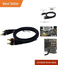 Versatile 3ft RCA Audio Cable with Dual Connectors - Ideal for Home  Outdoors
