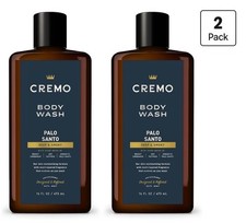 Cremo Rich-Lathering Palo Santo (collezione riserva) lavaggio corpo 16 fl oz (confezione da 2)