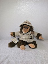 Vintage 1992 Hosung Monkey Plush Doll Child's Playmate Hand Puppet Safari Chimp