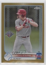 2022 Topps Pro Debut Chrome Gold Refractor 21/50 Jordan Viars #PDC-99 3c2