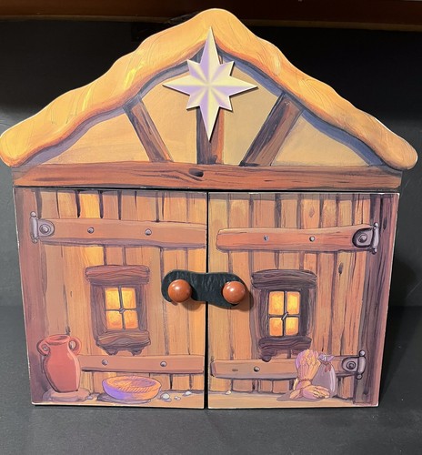 Kleine Krippe Zierliche Krippe 14-teiliges Keramik Set mit Holz Aufbewahrungsbox Diorama - Bild 20 von 20