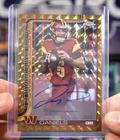 2025 Topps Chrome -  Jayden Daniels On Card Auto Gold Geometric Refractor /50