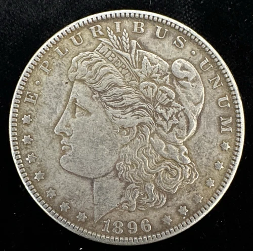 Morgan Dollar - 1896 - Dull EF