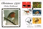 Dr Jim Stamps G.B. Fdc Christmas 1995 Silk Cover Collection 12.5 X 18.7 Cm