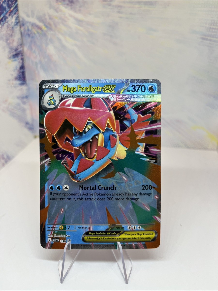 Pokémon TCG Mega Feraligatr Ex 043/217 Ascended Heroes | eBay