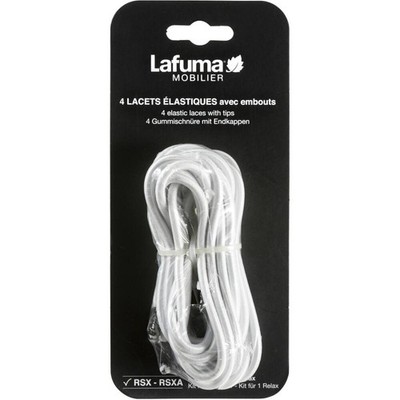 Lafuma Gummischnüre weiß mit Endkappe, zur Befestigung des Textils an Relaxse...