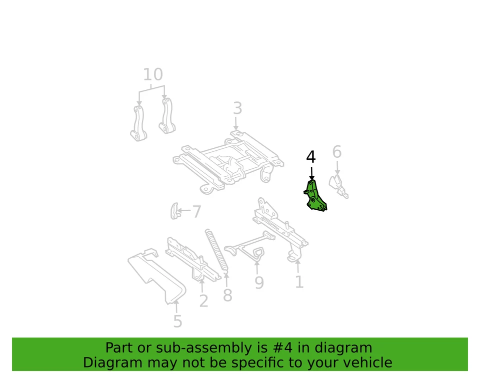 Asiento delantero reclinable exterior GM 1998-2012 ORIGINAL, PIEZA OEM NUEVA, P/N 89039103 Foto 3 de 4