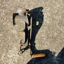 Antique Steinfeld No. 21 Grinder Patent 1904 Wood Handle Course/Med/Fine Grind