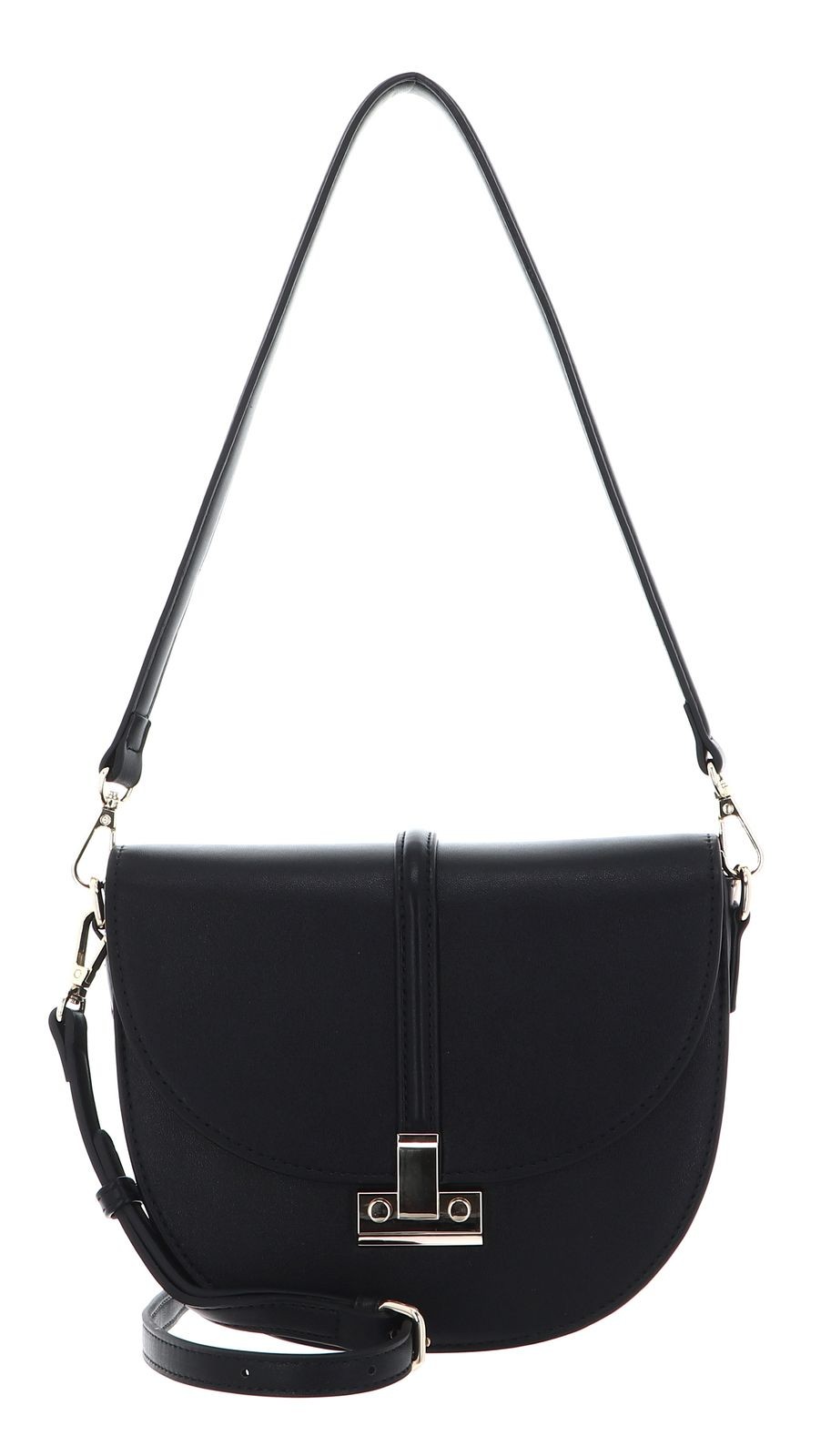 SEIDENFELT MANUFAKTUR Giora Big Saddle Bag Black / Gold