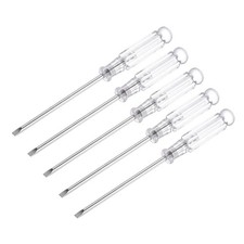 5 Pcs 3.0mm Flat Head 115mm Long Mini Slotted Screwdriver Appliances Repair Tool