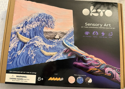 OKTO Sensory Art DIY 3D Painting Creative Set - Big Wave in Kanagawa