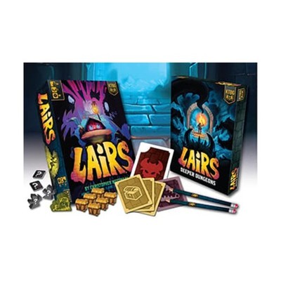 Kids Table Lairs w/Deeper Dungeons Expansion (Kickstarter Ed) New